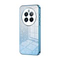 For Realme 12 Pro Gradient Glitter Powder Electroplated Phone Case(Blue)