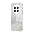 For Realme 12+ Gradient Glitter Powder Electroplated Phone Case(Transparent)
