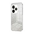 For Realme GT Neo6 SE Gradient Glitter Powder Electroplated Phone Case(Transparent)
