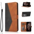 For Honor 90 Pro Dual-color Stitching Leather Phone Case(Black Brown)