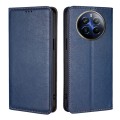 For Realme 12 Pro 5G Gloss Oil Solid Color Magnetic Leather Phone Case(Blue)