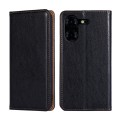 For Tecno Pova 5 Pro Gloss Oil Solid Color Magnetic Leather Phone Case(Black)
