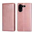 For Tecno Pova 5 Pro Gloss Oil Solid Color Magnetic Leather Phone Case(Rose Gold)