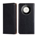 For Huawei Mate 60 Pro / Pro+ Gloss Oil Solid Color Magnetic Leather Phone Case(Black)