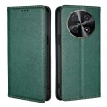 For Huawei nova 12i 4G Gloss Oil Solid Color Magnetic Leather Phone Case(Green)