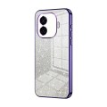 For vivo iQOO Z9 Turbo Gradient Glitter Powder Electroplated Phone Case(Purple)