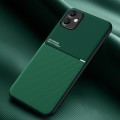 For Samsung Galaxy A05 Classic Tilt Strip Grain Magnetic Shockproof PC + TPU Phone Case(Green)