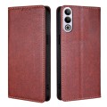 For OnePlus Ace 3V 5G Gloss Oil Solid Color Magnetic Leather Phone Case(Brown)