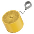 EWA A129 Mini Bluetooth 5.0 Bass Radiator Metal Speaker(Yellow)