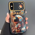For iPhone XS Max Astronaut Pattern Large Window TPU Phone Case(Orange)
