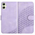 For Samsung Galaxy A05 YX0060 Elephant Head Embossed Phone Leather Case with Lanyard(Light Purple)