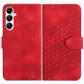 For Samsung Galaxy A05s YX0060 Elephant Head Embossed Phone Leather Case with Lanyard(Red)