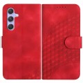 For Samsung Galaxy A54 5G YX0060 Elephant Head Embossed Phone Leather Case with Lanyard(Red)