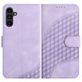 For Samsung Galaxy A13 5G YX0060 Elephant Head Embossed Phone Leather Case with Lanyard(Light Purple