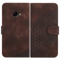 For Samsung Galaxy Xcover 4/4s YX0060 Elephant Head Embossed Phone Leather Case with Lanyard(Coffee)