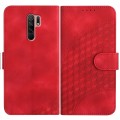 For Xiaomi Redmi 9/9 Prime/Poco M2 YX0060 Elephant Head Embossed Phone Leather Case with Lanyard(Red