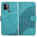 For Xiaomi Redmi A1+ YX0060 Elephant Head Embossed Phone Leather Case with Lanyard(Light Blue)