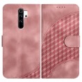 For Xiaomi Redmi Note 8 Pro YX0060 Elephant Head Embossed Phone Leather Case with Lanyard(Pink)