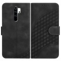 For Xiaomi Redmi Note 8 Pro YX0060 Elephant Head Embossed Phone Leather Case with Lanyard(Black)