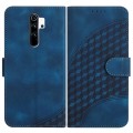 For Xiaomi Redmi Note 8 Pro YX0060 Elephant Head Embossed Phone Leather Case with Lanyard(Royal Blue