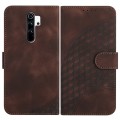 For Xiaomi Redmi Note 8 Pro YX0060 Elephant Head Embossed Phone Leather Case with Lanyard(Coffee)