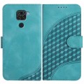 For Xiaomi Redmi Note 9 4G Global/10X 4G YX0060 Elephant Head Embossed Phone Leather Case with Lanya