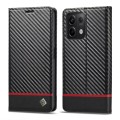 For Xiaomi Redmi Note 13 Pro 4G LC.IMEEKE Carbon Fiber Texture Flip Leather Phone Case(Horizontal Bl