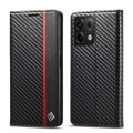 For Xiaomi Redmi Note 13 Pro 4G LC.IMEEKE Carbon Fiber Texture Flip Leather Phone Case(Vertical Blac
