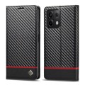 For Xiaomi Redmi 13C / Poco C65 LC.IMEEKE Carbon Fiber Texture Flip Leather Phone Case(Horizontal Bl
