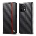 For Xiaomi Redmi 13C / Poco C65 LC.IMEEKE Carbon Fiber Texture Flip Leather Phone Case(Vertical Blac