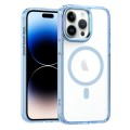 For iPhone 14 Pro MagSafe Magnetic Clear Phone Case(Sierra Blue)