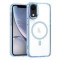 For iPhone XR MagSafe Magnetic Clear Phone Case(Sierra Blue)
