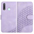 For vivo Y19/U3/Y5s/Z5i/U20 YX0060 Elephant Head Embossed Phone Leather Case with Lanyard(Light Purp