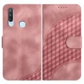 For vivo Y17/Y15/Y12/Y11 YX0060 Elephant Head Embossed Phone Leather Case with Lanyard(Pink)