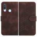 For vivo Y17/Y15/Y12/Y11 YX0060 Elephant Head Embossed Phone Leather Case with Lanyard(Coffee)