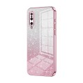 For Xiaomi Mi 9 Gradient Glitter Powder Electroplated Phone Case(Pink)