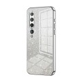 For Xiaomi Mi 10 5G Gradient Glitter Powder Electroplated Phone Case(Silver)