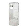 For Xiaomi Mi 10 Lite 5G Gradient Glitter Powder Electroplated Phone Case(Transparent)