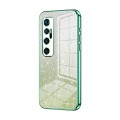 For Xiaomi Mi 10 Ultra Gradient Glitter Powder Electroplated Phone Case(Green)