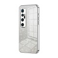 For Xiaomi Mi 10 Ultra Gradient Glitter Powder Electroplated Phone Case(Silver)