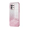 For Xiaomi Mi 11 Gradient Glitter Powder Electroplated Phone Case(Pink)