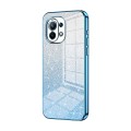 For Xiaomi Mi 11 Gradient Glitter Powder Electroplated Phone Case(Blue)