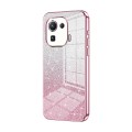 For Xiaomi Mi 11 Pro Gradient Glitter Powder Electroplated Phone Case(Pink)