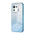 For Xiaomi Mi 11 Pro Gradient Glitter Powder Electroplated Phone Case(Blue)