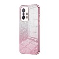 For Xiaomi 11T / 11T Pro Gradient Glitter Powder Electroplated Phone Case(Pink)