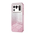 For Xiaomi Mi 11 Ultra Gradient Glitter Powder Electroplated Phone Case(Pink)