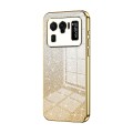 For Xiaomi Mi 11 Ultra Gradient Glitter Powder Electroplated Phone Case(Gold)