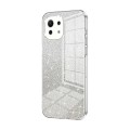 For Xiaomi Mi 11 Lite 4G / 5G Gradient Glitter Powder Electroplated Phone Case(Transparent)