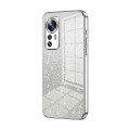 For Xiaomi 12 / 12X Gradient Glitter Powder Electroplated Phone Case(Silver)
