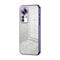 For Xiaomi 12 Pro / 12S Pro Gradient Glitter Powder Electroplated Phone Case(Purple)